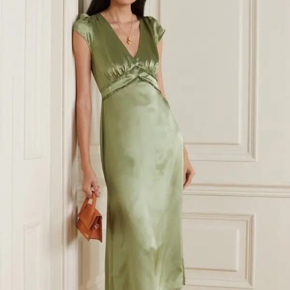 Reformation Kaye Silk Dress - Picture 2 of 5